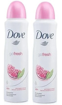 2 Packs Of Dove Pomegranate&amp;Lemon Verbena Anti Perspirant Deodorant Spray 150 Ml - £10.19 GBP