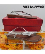 Carlos Santana, Tandy, Flats, Pewter, Rhinestone, 8M, Pre-Owned w/Orig Box - $46.64 CAD