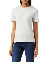 Petit Bateau Women&#39;s Iconic Organic Cotton Round Neck T-Shirt Light Grey Style A - £39.04 GBP