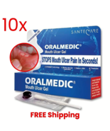 (Pack of 10) Oralmedic Mouth Ulcer Gel 1 Treatment Fast Pain Relief Made... - $77.12