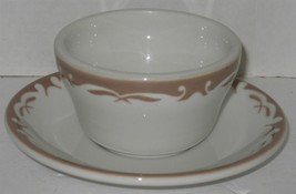 Vintage Restaurant Ware Caribe Jackson China Soup Cup &amp; Saucer Underplate - £14.80 GBP