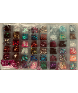 Nail Art Sequins Glitter Transparent &amp; Color, Stars &amp; Butterfly 4-4 Pack... - $366.45 MXN