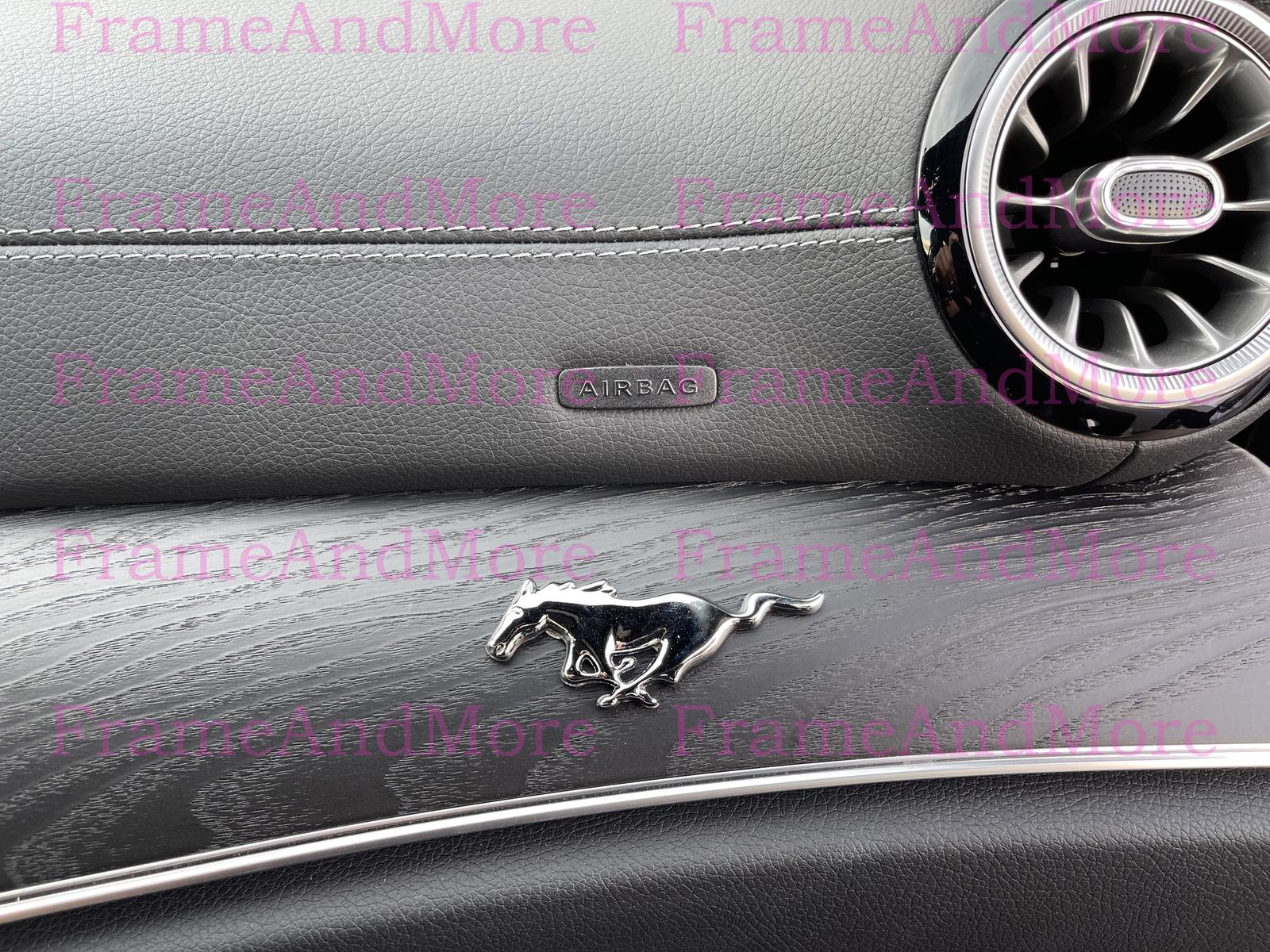 1x 3D Pony Running Horse (Chrome) Metal Dashboard Emblem Badge Interior ... - $12.83