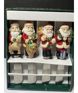 Christmas Spreaders Santa Claus set of 4 Stainless Steel Boston Warehouse - $12.79