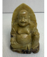 Vintage Hand Carved Chinese Soapstone Figure, Happy Buddha - €36,59 EUR