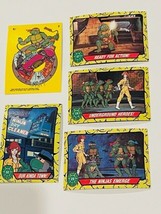 Teenage Mutant Ninja Turtles Trading Cards Lot sticker Mirage Topps TMNT vtg N12 - £15.52 GBP