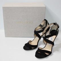 Jimmy Choo Women&#39;s Black Lottie Suede Sandals Shoes size EU 40 or US 10 NEW $950 - $399.99