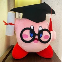 CS Kirby Star Ph.D Plush Doll Graduation Ceremony Gift Doll Toys Collection Doll - £55.15 GBP