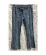 Buffalo David Bitton Women Decor Flare Jeans Blue Chevron Stripe Denim C... - £13.15 GBP