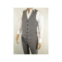 Men's RENOIR Vest Wool 140's Adjustable, Two Pockets 508-5 Lt Gray image 9