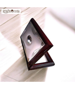Jewelry Box Casket Precious Wood Silver Laminated Plate Antique - $777.85 MXN