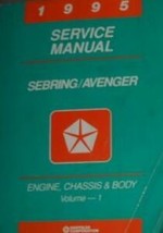 1995 Chrysler Sebring Dodge Avenger Shop Repair Service Manual ELECTRICAL VOL 2 - $6.01