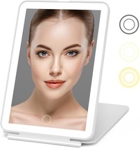 Rechargeable Travel Makeup Mirror 72 Led Lighted Travel Mirror Compact Slim Led - £33.51 GBP