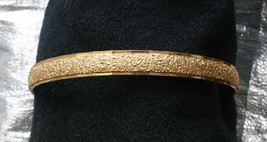 Monet Elegant Mid Century Modern Gold-tone Bangle Bracelet 1960s vintage - £11.76 GBP