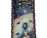  Halloween Canvas Large Sign with Spider NWT&#39;s RARE OOP! 15.5 by 34 inches - $13.71