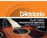 D&#39;Addario EFT15 Flat Tops 10-47 Phosphor Bronze X Light Acoustic Guitar ... - $33.99
