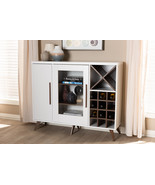 Baron White and Brown Finished Wine Cabinet - $7,543.36 MXN