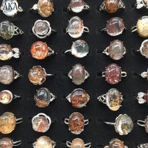 3rings Natural phantom quartz adjustable ring for women men ring wholesale send  - £26.64 GBP