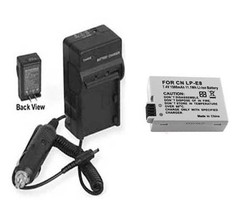 Battery + Charger for Canon EOS Rebel T2i, EOS 550D, EOS 550 D, - $20.67