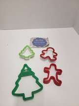 2 WILTON And More Cookie Cutters Comfort Grip TREE Ginger Bread Man Recipe Book - £9.96 GBP