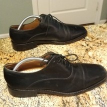 Cole Haan Leather Dress Shoes Size 8.5 M Men&#39;s Cap Toe Oxford Black C06601 - $44.55
