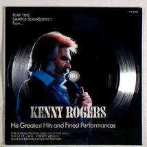 Kenny Rogers - His Greatest Hits (7&quot; Sample Soundsheet) (1986) Vinyl 45 • PROMO - £11.88 GBP