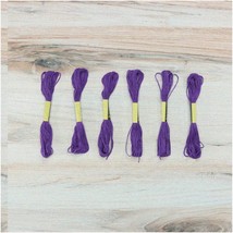 Purple Passion Embroidery Floss Pack - 6 Skeins, 8.7 Yards Each - Vibrant Thread - $24.70