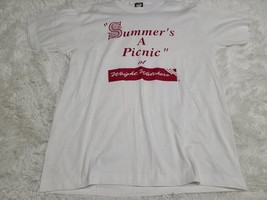 Vintage Weight Watchers &quot;SUMMER&#39;S A PICNIC&quot; White T-Shirt - XL Made in t... - £5.09 GBP