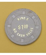 King 8 $1 No Cash Value Token, Vintage - $36.47 MXN