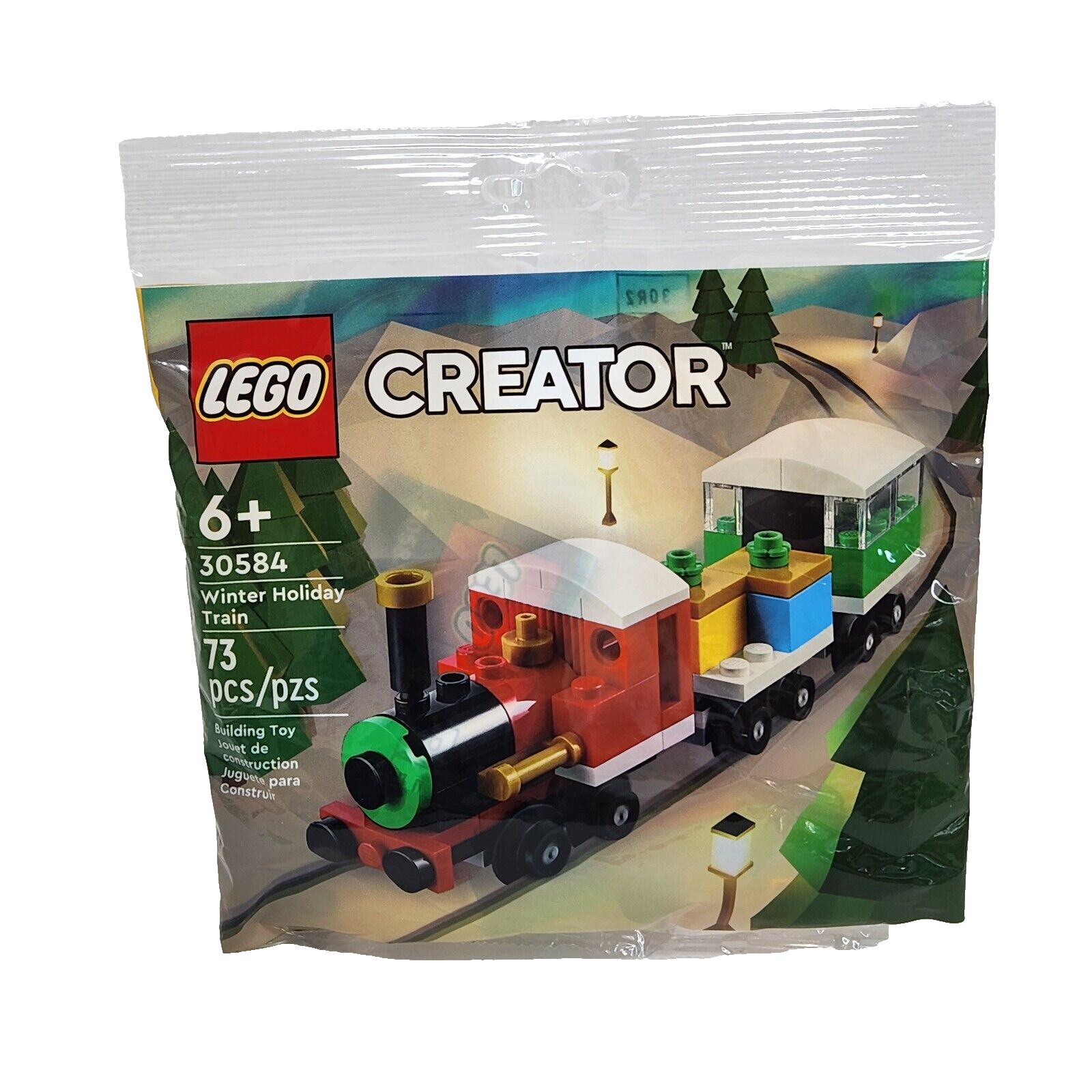NEW LEGO CREATOR WINTER HOLIDAY TRAIN # 30584 73 PIECES SEALED POLYBAG - $9.50