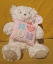 Mum White Teddy Bear 12&quot; - £12.23 GBP