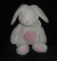 New Aurora Baby Quizzies Bun Bun Bunny Rabbit White Pink Stuffed Animal Plush - $33.25