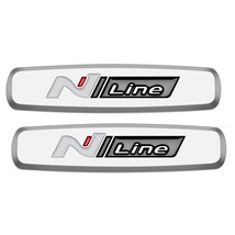 2pcs N LINE Emblem  Sticker  Interior Sticker N Logo  Seat StickerFor Tucson Son - £70.18 GBP