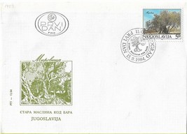 FDC 1984 Yugoslavia Montenegro Bar Adriatic Sea Old Olive Tree Philately - £3.26 GBP