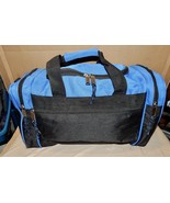 Handbag Waterproof Bag Travel Gym Sport Tote Luggage Blue Black 17&quot;x10&quot;x... - $235.58 MXN