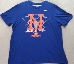 New York Mets Nike T Shirt Baseball Unisex 2XL Blue World Series 2015 Cr... - £14.58 GBP