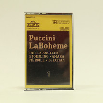 Puccini La Boheme De Los Angeles Bjoerling Amara Merrill Cassette Tape 1 - £6.22 GBP
