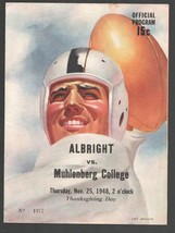 Albright College vs Muhlenberg College Football Game Program 11/25/1942-Albri... - £76.07 GBP