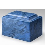 Mystic Blue Classic Cultured Marble Cremation Urn - $189.00