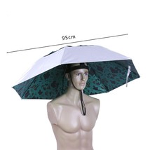 Outdoor Foldable Fishing Hat Portable Rain Umbrella Hat  Shade Waterproof Travel - £65.59 GBP