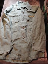 Vietnam War Us Army Og 107 Od Sateen Shirt Measures 36&quot; Chest X 26&quot; Long Si 1338 - $36.85