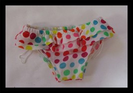 Build A Bear Workshop White With Colored Dots Swimsuit Bottom Only Repla... - $128.98 MXN