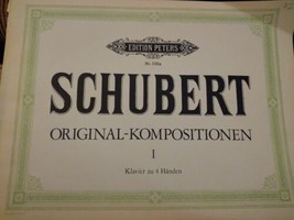 Edition Peters Nr 155a Schubert Original-Kompositionen I Klavier zu 4 Ha... - £12.66 GBP