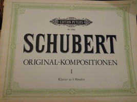 Edition Peters Nr 155a Schubert Original-Kompositionen I Klavier zu 4 Ha... - $15.84