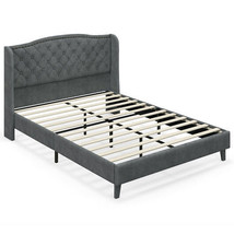 Full/Queen Size Upholstered Platform Bed Frame with Button Tufted Headboard-Full - $5,625.23 MXN