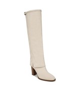 Franco Sarto Womens Informa West Tall Heeled Boot Ecru White Suede 7.5 M - $95.06 CAD