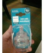 Philips Avent Anti-Colic Baby Bottle Fast Flow Nipple 2 Ct.  6M+ - $11.88