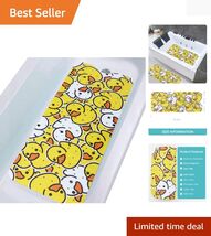 Extra Long 40x16 Inch Non-Slip Bath Mat for Kids &amp; Adults - PVC &amp; Suctio... - $49.45