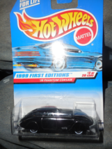 1999 Hot Wheels First Editions &quot;&#39;38 Phantom Corsair&quot; Collector #656 Seal... - £2.37 GBP