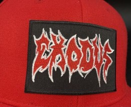 Metal Head Black Death Thrash Exodus 210 Fitted Hat Red 6 7/8 - 7 1/4 - £21.25 GBP